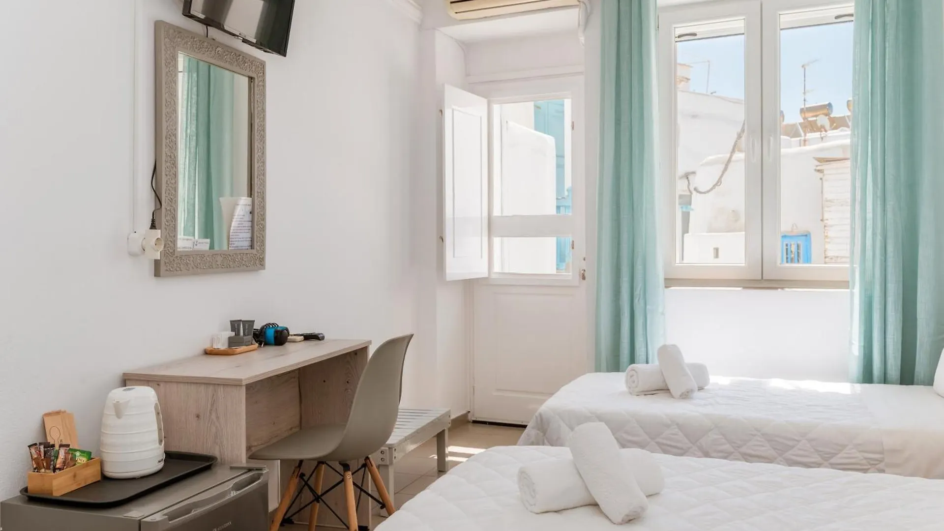 Anchor Yalos - Twin Bed Room 1 Mykonos Town Guest house